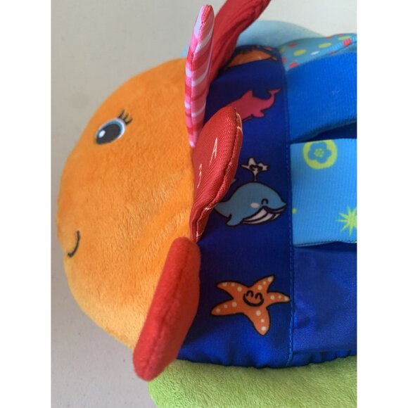 Soft Plush Fish Baby Toy By Ks Kids With Textures & Mirror For Sensory Play - Picture 2 of 6